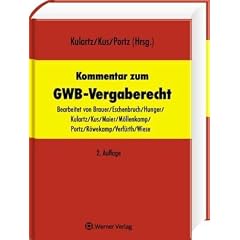 Kommentar zum GWB-Vergaberecht