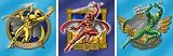 Decofun, Disney Power Rangers Mystic Force Art Squares, Self Adhesive Stickers, Set of 3