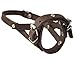 Adjustable Leather Loop Bite Bark Control Easy Fit Dog Muzzle Brown. Fits 8