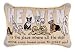 Heaven Is The Place Dogs Decorative Tapestry Toss Pillow Image
