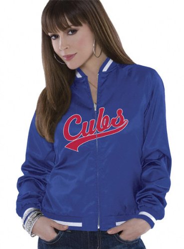 Chicago Cubs Women's Reversible Satin Jacket - by Alyssa Milano at Amazon.com