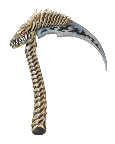 Demon Grim Reaper Scythe Weapon Costume Accessory