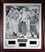 Search : 3 Stooges Premium Framed unautographed Signature Engraved oversize 29x34 piece