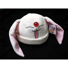 Cute White Mokona Cosplay Hat + Pin