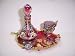 Elaborate 3 Pc Butterfly Themed Decorative Jewelry Compartment -- 4x5