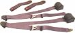 3 Point Retractable Burgundy Seat Belt (1 Belt)