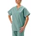 Misty Green Unisex Reversible V-Neck Scrub Top with pocket-XLarge