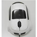 すまいる 超 高級車型光学式鼠 CAR-BM2W USB PS2接続 光学式 車型マウス (ホワイト)