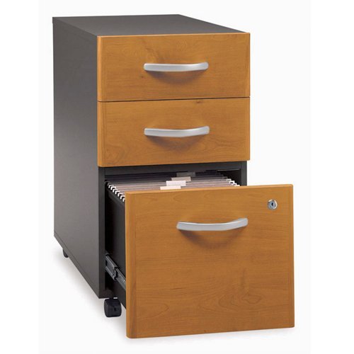 Bush Furniture Series C 3 Drawer Vertical Wood File Cabinet in Hansen Cherry On Sale