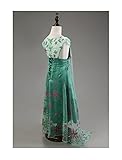 American Vogue ANNA ELSA FROZEN FEVER Girl's Birthday Dress Costume (5-6 Years, Green)
