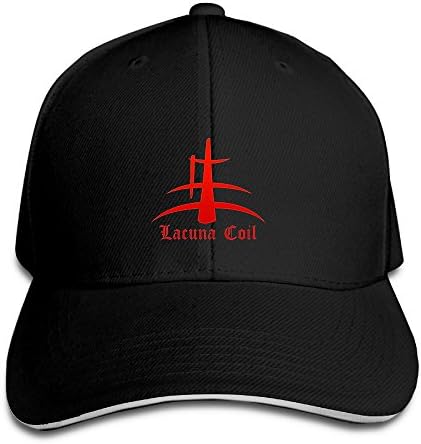 ASCHO2 Unisex Italian Metal Band Adjustable Snapback Sandwich Bill Cap Baseball Cap - Black
