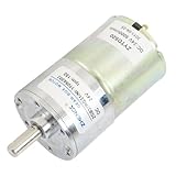 uxcell DCギヤードモータ DC 24V 150RPM 2ターミナル 6mmシャフト 1個入り