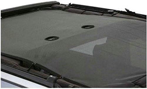 Moalupar Mesh Sun Shade Top Covers Front and Rear Passengers Provides UV Protection for Jeep Wrangler 4-Door