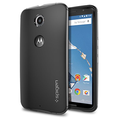 Nexus6 ケース Spigen [二重構造 スリム フィット] ネオ・ハイブリッド Google (国内正規品) (ガンメタル 【SGP11241】)
