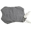Sunbeam Health at Home HeatFlex Stingray Shaped Heating Pad with 4 Heat Settings and 2 Hour Auto-Off, Grey