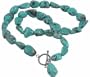 Sterling Silver Turquoise Chip Necklace