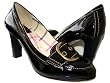 AUTHENTIC COACH HILLORY CRINKLE BLACK PATENT LEATHER HEEL