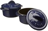 Staub Basix Set of Two Enameled Mini, Navy