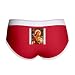 Artsmith, Inc. Women's Boy Brief Underwear Jesus Christ with Lamb - Red/White, Large