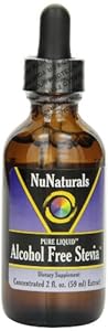 NuNaturals Nustevia Alcohol Free Stevia Glass Bottle Liquid, 2-Ounce
