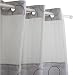 Hookless Fabric 71-Inch by 74-Inch Shower Curtain, Beach Pebble Design