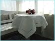 DELICATE COLOR HAND EMBROIDERY/CUTWORK TABLE CLOTH