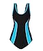 ReliBeauty Womens Solid One Piece Bathing Suit (XXX-Large(US14-16), Black)