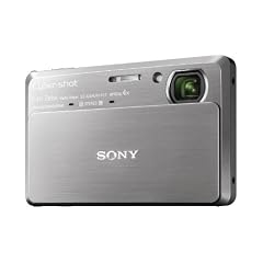 Sony DSC-TX7 Digitalkamera (10 Megapixel Exmor R Sensor, 25mm Carl Zeiss Vario Tessar Weitwinkelobjektiv mit innenliegendem 4fach optischem Zoom, 8,9 cm (3,5 Zoll) Touchscreen LCD, Full HD Video) silber