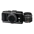 OLYMPUS �}�C�N����� PEN E-P3 �c�C�������Y�L�b�g �u���b�N E-P3 TKIT BLK