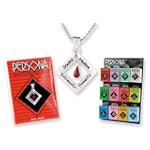 July Ruby Persona Birthstone Pendants w/ Verse