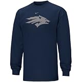 Nike Houston Cougars Navy Blue Classic Logo Long Sleeve T-shirt