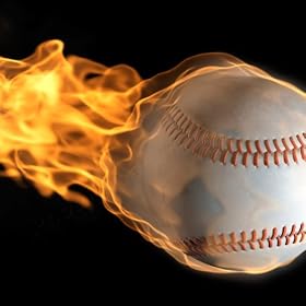 Fiery Baseball Pro Sports Backdrop 60 X 80 Photography Backdrop