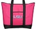 LSU Tigers Pink Tote Bag LSU - For Travel or Beach Best Unique Gift Ideas for Her, Women, or Ladies