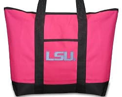 LSU Tigers Pink Tote Bag LSU - For Travel or Beach Best Unique Gift Ideas for Her, Women, or Ladies