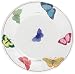 Caspari Papillon Set of 8 Paper Salad Plates, Pearl