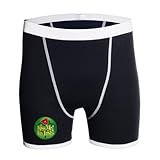 Artsmith, Inc. Boxer Brief (Briefs) Kiss Me I'm Irish Clover - Black/White, Small
