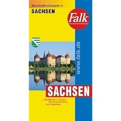 Falk Bundesl�nderkarte Deutschland Sachsen 1:250 000