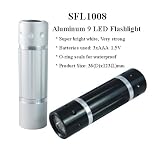 Super Bright Premium Silver High Quality Keychain LED Flashlight