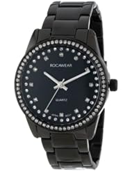 Rocawear Womens RL0118BK1--727 Stylish Bracelet Enamel Bezel Watch