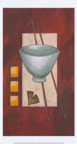 Oriental Dining II PREMIUM GRADE Rolled CANVAS Art Print Rita Vindedzis 12x16