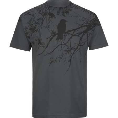 INFAMOUS Crow Mens T-Shirt - Pewter
