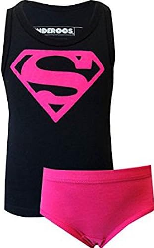 WARNER BROSDC Comics Girls' Supergirl 2pc Underoos Set (Medium / 8)