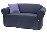 Easy Fit 408 - S Sofa Slipcover In Solid Navy