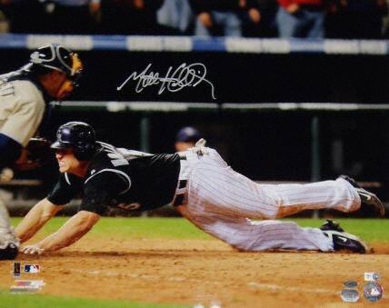Matt Holliday Colorado Rockies - Playoff Slide - Autographed 16x20 Photograph