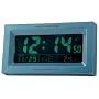 Precision MSF Radio Controlled Alarm Clock, with Calendar,  Blue Case