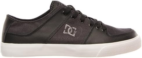 DC Men's Pure Zero Lace-Up Fashion Sneaker,Black/Pewter,9 M US