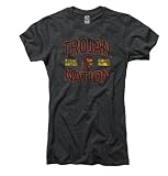 USC Trojans Women's Heathered Black Laney Ring Spun T-Shirt