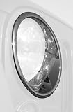 Rugged Ridge 13311.20 Chrome Headlight Trim for Jeep Wrangler 2007-2010 - Pair