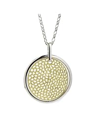 Phil Laender- Silver Y Necklace - round pattern - Sterling Silver - 13 Gr - 45 cm