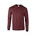 Gildan Mens Plain Crew Neck Ultra Cotton Long Sleeve T-Shirt